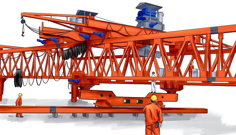 架桥机过孔作业安全保护措施